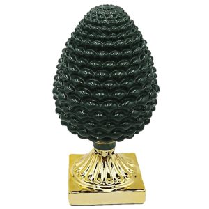 Pigna SEQUENZE Colore verde/oro Altezza 27 cm Art. PG0126/2