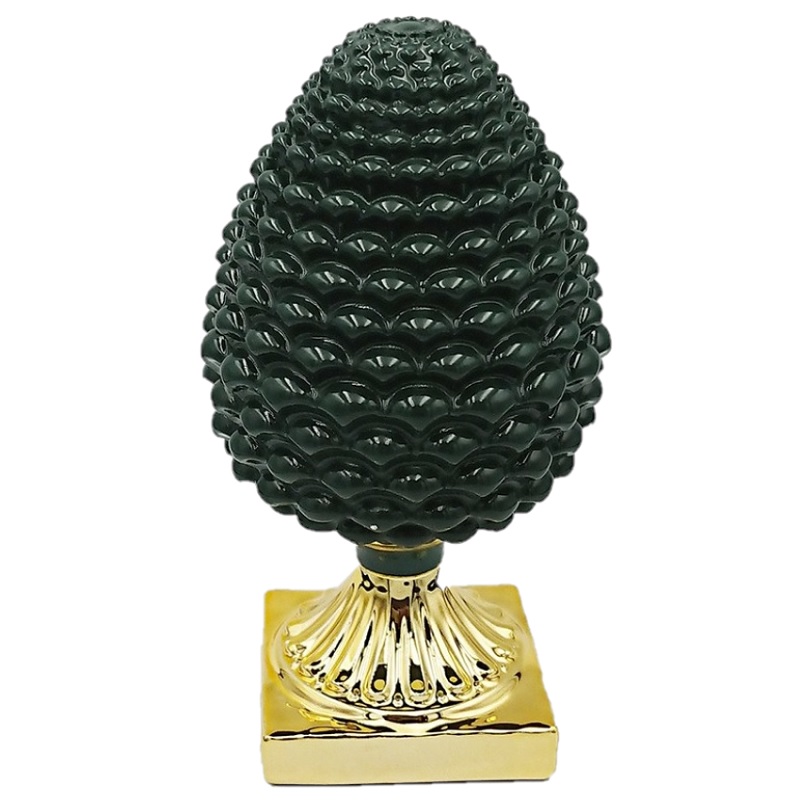 Pigna SEQUENZE Colore verde/oro Altezza 27 cm Art. PG0126/2