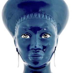 Testa di moro Donna Agaren colore blu cobalto Art. POP002