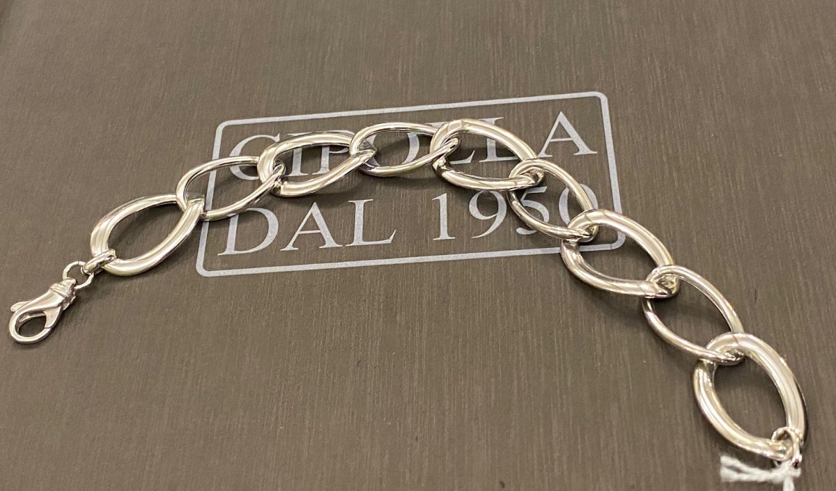 bracciale maglia catena  argento 925% art. 545679