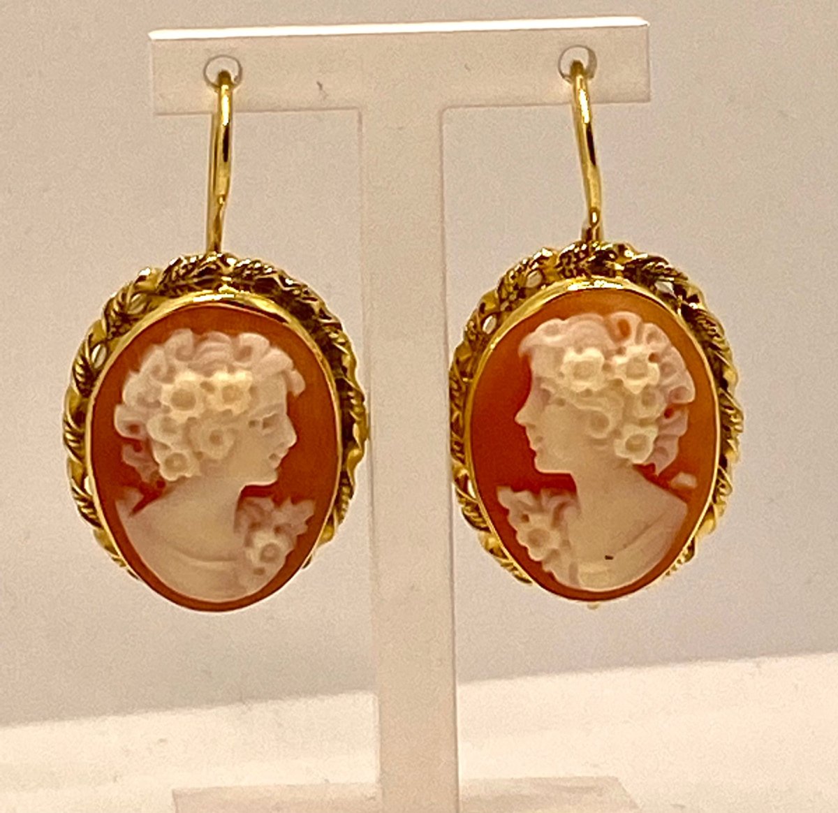 Orecchini cammeo in argento