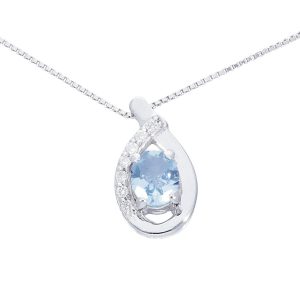 Girocollo acquamarina e diamanti Art. 245112