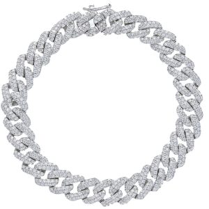 Bracciale uomo rapper oro e diamanti art. 250087