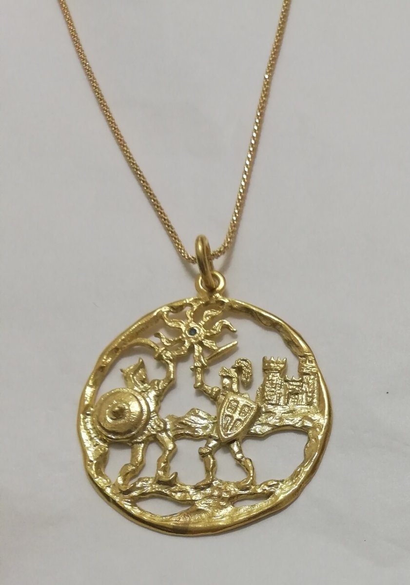 Collana con pendente Linea Sicilia ART.027