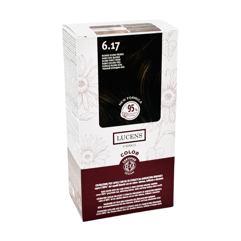 Tinta Capelli Colore Biondo Scuro Freddo  Numero 6.17  New Formula Lucens Umbria