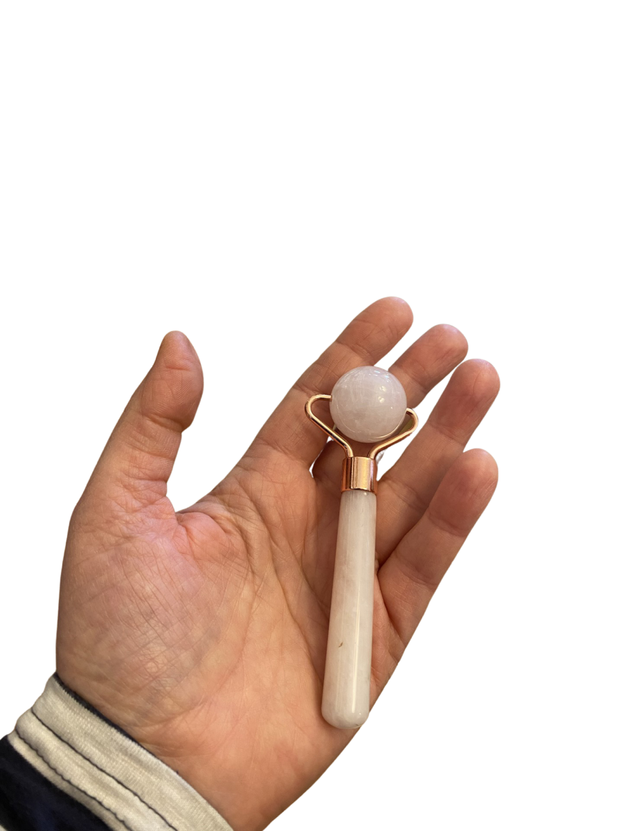 Eye Roller Quarzo Rosa per Occhi Riposati PelleBio
