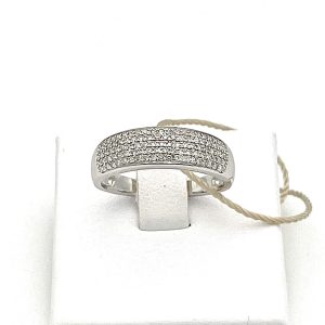 Anello fascia con diamanti art.207729