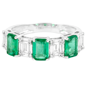 Anello smeraldo e diamanti art. 134760