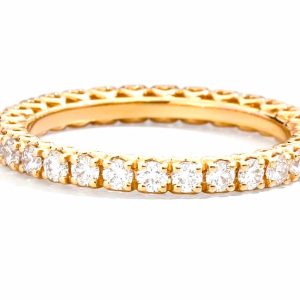 Veretta a giro oro bianco e diamanti Cupido art. ANGIROG