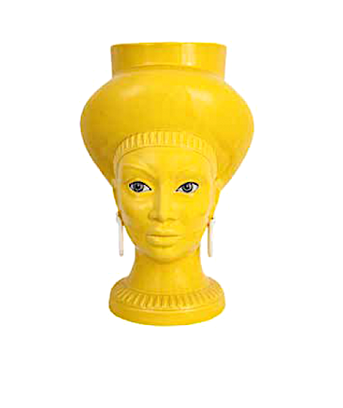 Testa di moro Donna Agaren colore GIALLO Art. POP002/G