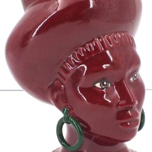 Testa di moro Donna  Agaren colore BORDEAUX Art. POP002/B