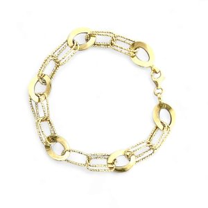 Bracciale donna a catena in oro giallo 18kt art. CEBR50