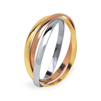ANELLO 3 COLORI ORO ART.FTU050TCL