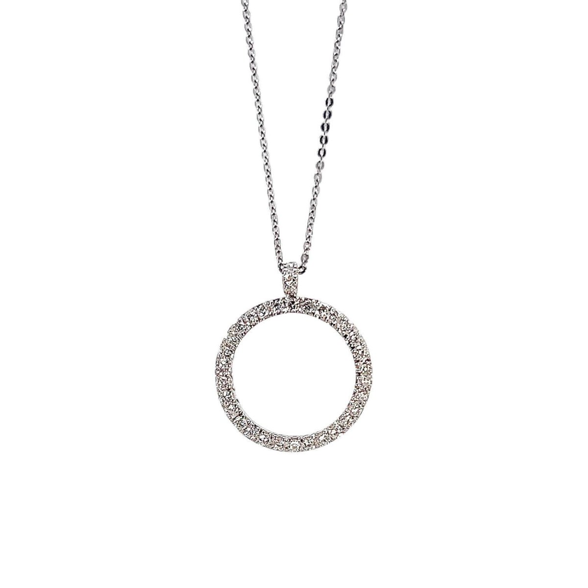 Girocollo Cerchio Luce Pavè di Diamanti NARCISO Art.PTL2