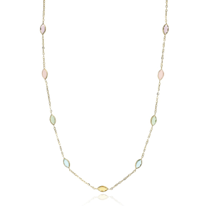 Collana girocollo in oro 18kt con pietre Art. MAS01