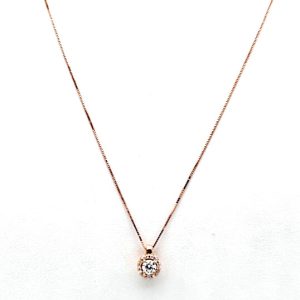 Girocollo punto luce oro rosa e diamanti SETA Art.CD961