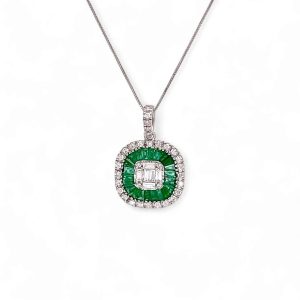 Pendente smerldi oro e diamanti BELLE EPOQUE Art. 131404