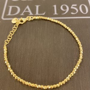 bracciale in argento 925% yellow gold