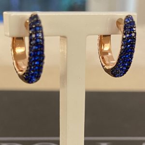 orecchini in argento 925% rose gold