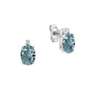 Orecchini Acquamarina Oro e Diamanti GEMME Art. OR1305