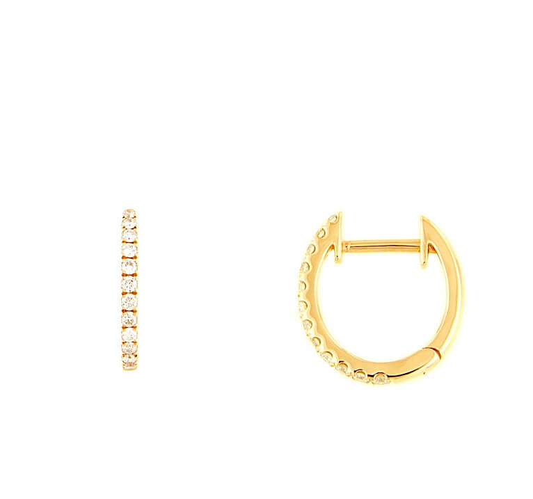 Orecchini a cerchio con diamanti Art. E01820RA01