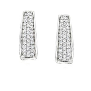 Orecchini a cerchio con diamanti Art. OR1171-1