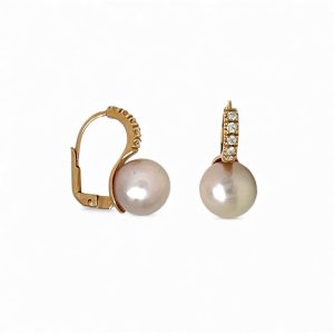 Orecchini perle  e diamanti   art. ORP265-2