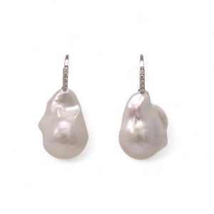 Orecchini Perle AUSTRALIA scaramazze e diamanti art. ORP172