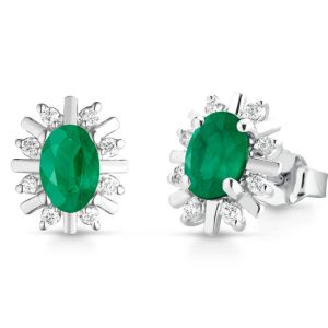 Orecchini smeraldi oro e diamanti BON TON Art.OR/2S