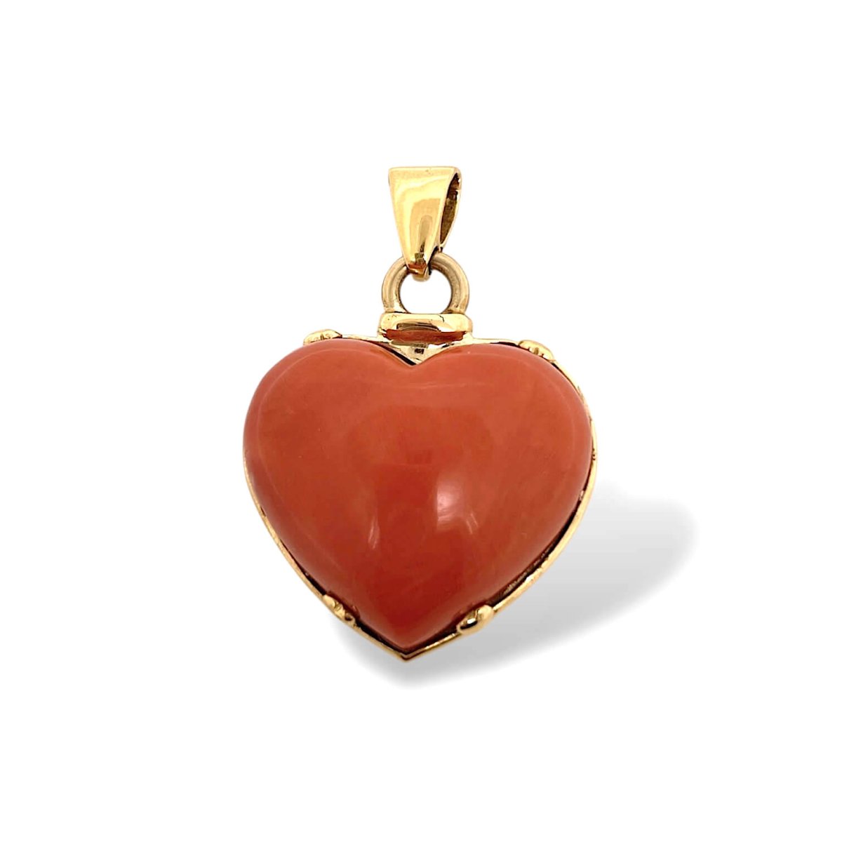 Pendente  corallo mediterraneo oro art. CCB3