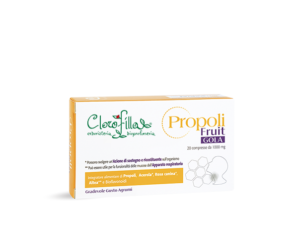 Propoli Fruit Gola 20 Compresse Masticabili