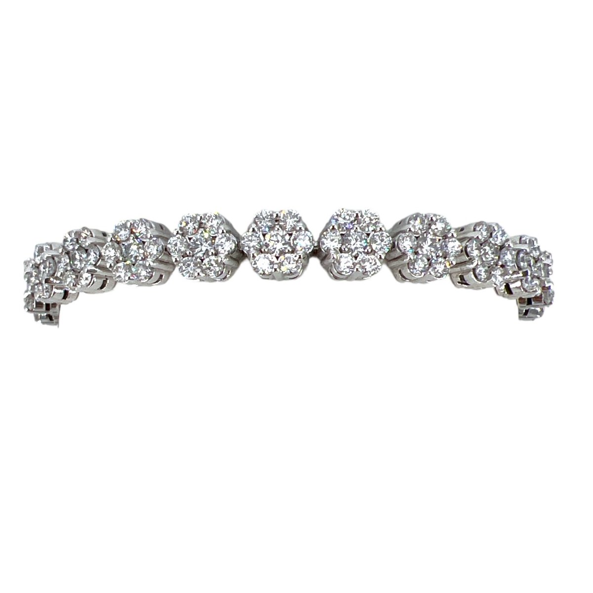 Bracciale tennis di diamanti oro bianco 750% Art. BR229 - immagine 4