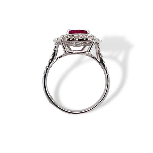Anello rubino e diamanti CUORE art.AN2806 - immagine 3
