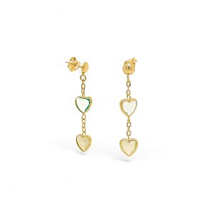 Orecchini in oro e quarzi Art. MASOR8