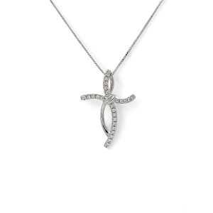 Pendente croce con diamanti art. CC1689