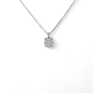 Girocollo Punto Luce Pavè  di Diamanti NARCISO Art. CD763-4