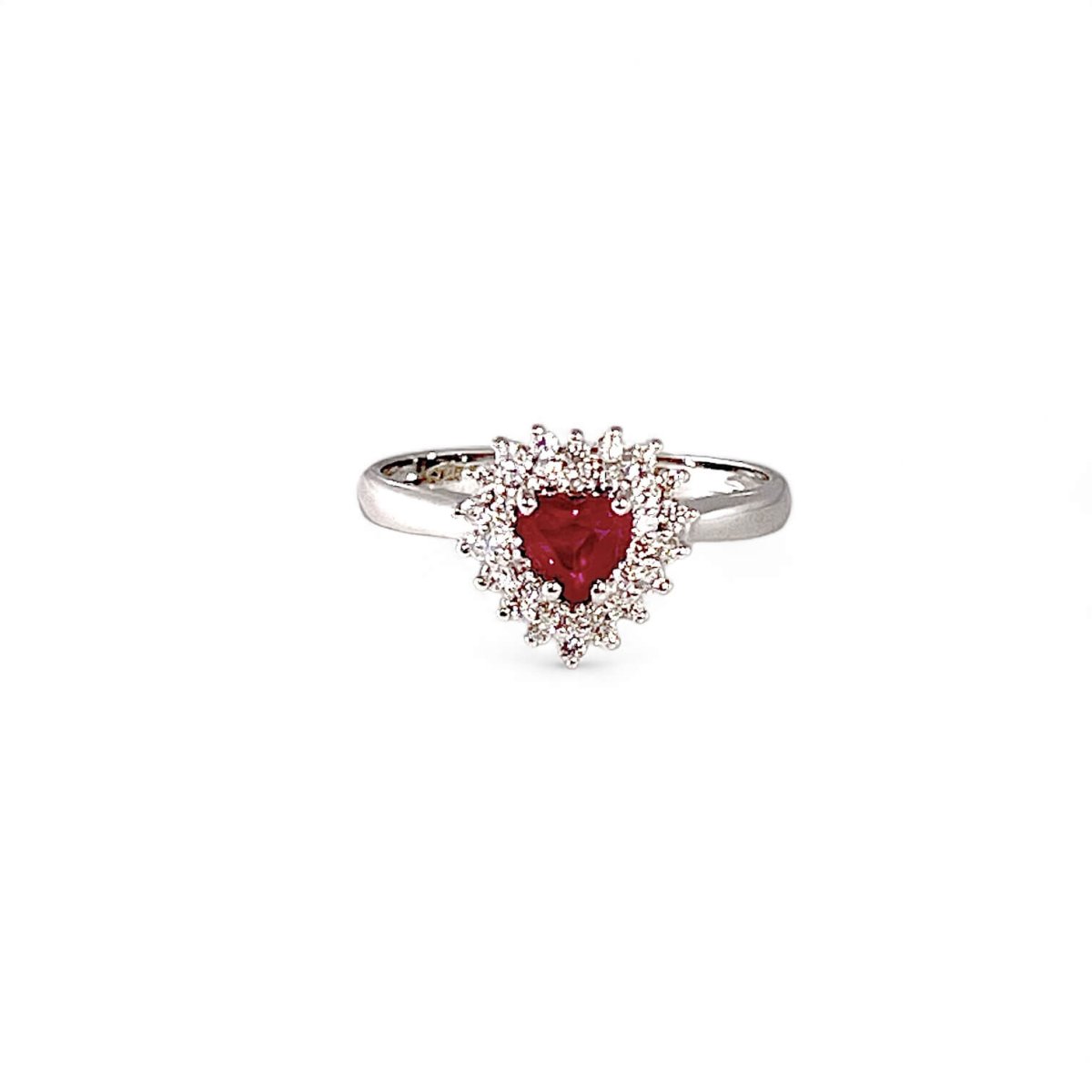 Anello rubino e diamanti CUORE art.AN2255