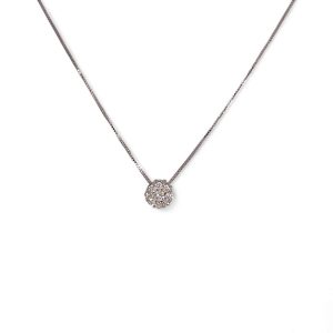 Girocollo punto luce con pavè di diamanti NARCISO art. CD1047-1