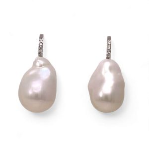Orecchini Perle AUSTRALIA scaramazze e diamanti art.ORP266-12