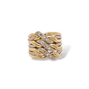 Anello Donna in oro 18KT e diamanti Art. ANFA1