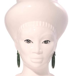 Testa di moro Donna  Agaren colore BIANCO LUCIDO Art. POP002/BL