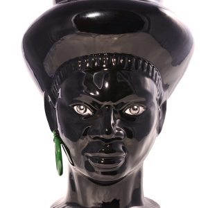 Testa di moro UOMO  Agaren colore nero lucido Art. POP001/NL