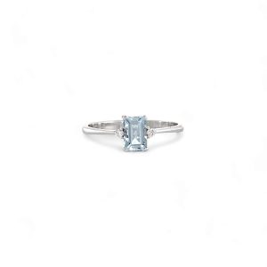 Anello Acquamarina Oro e Diamanti GEMME Art. AN2824