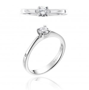 Anello Chimento oro bianco e diamanti 1A0U0102G5140
