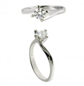 Anello Chimento oro bianco e diamanti 1A4B0102G5140