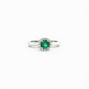 Anello  di diamanti smeraldo BELLE EPOQUE Art.AN1991-1