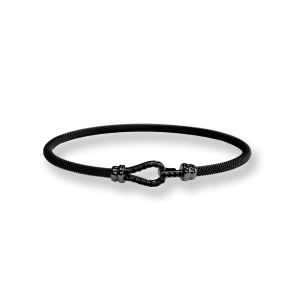 Bracciale BORSARI uomo in acciaio con chiusura in argento 925% art. BR-KAG04PNU