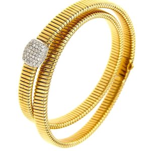 Bracciale/Collana tubo gas con diamanti Art. 5803