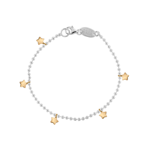 Bracciale pallini e stelline stopper AP105/1-1-1