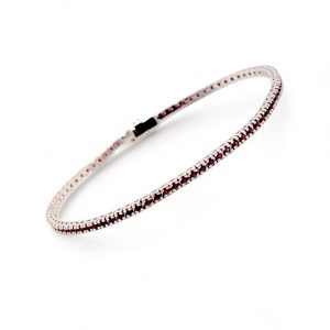 Bracciale Tennis Rubini e oro art. BR146